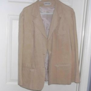 Vintage Cream Suede Blazer